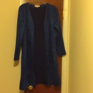 Blue suede jacket